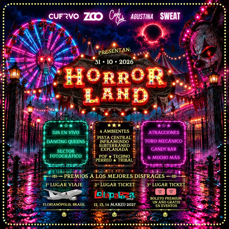 HORRORLAND Presentado por: ZOO, COOL, AGUSTINA, CUERVO, SWEAT.