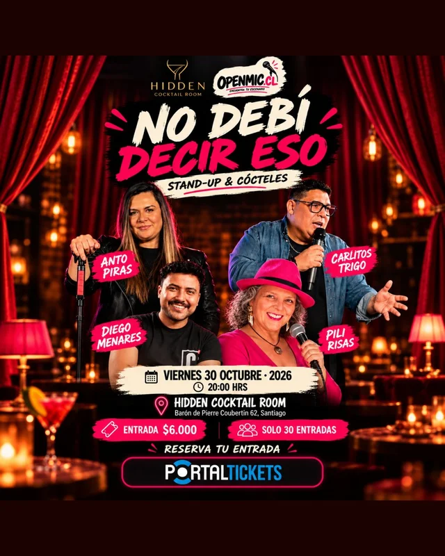 No Debi Decir Eso Stand-Up En Hidden Cocktail Room