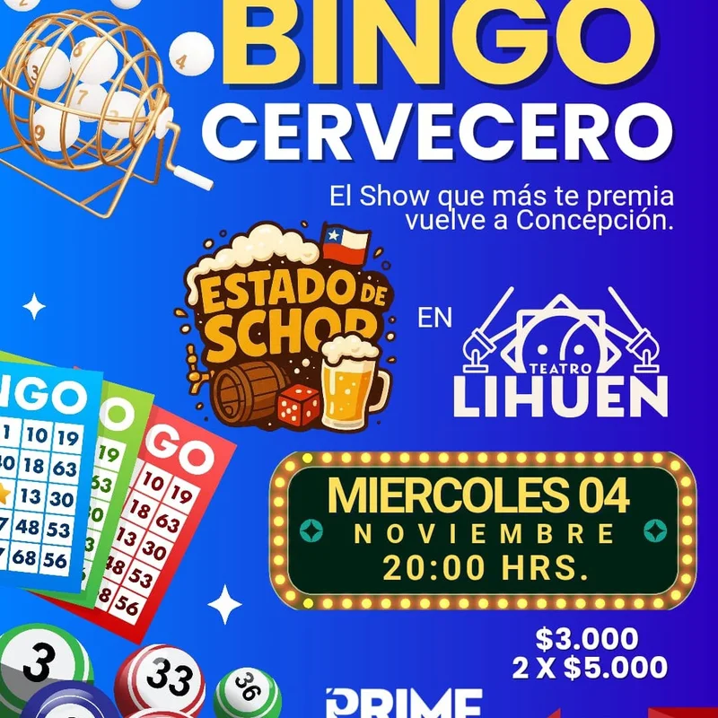 Vuelve Bingo Cervecero en Teatro Lihuén