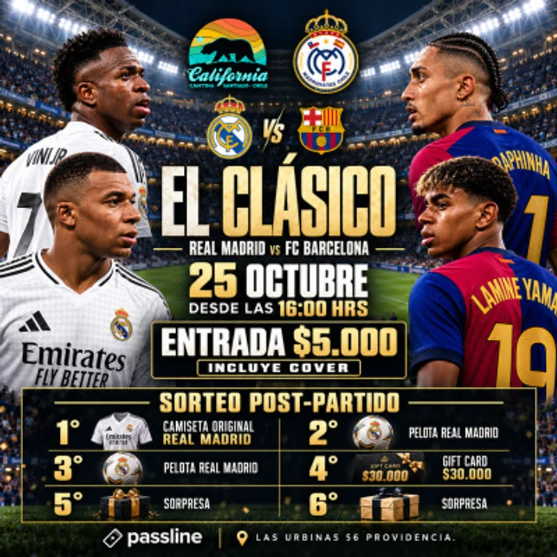 Real Madrid Vs Barcelona X California