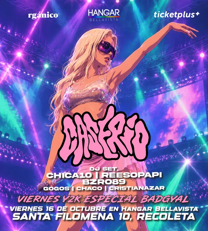 Viernes de Y2K Especial Bad Gyal ? en Caserio Fiesta Viernes 16 de Octubre en Hangar Bellavista