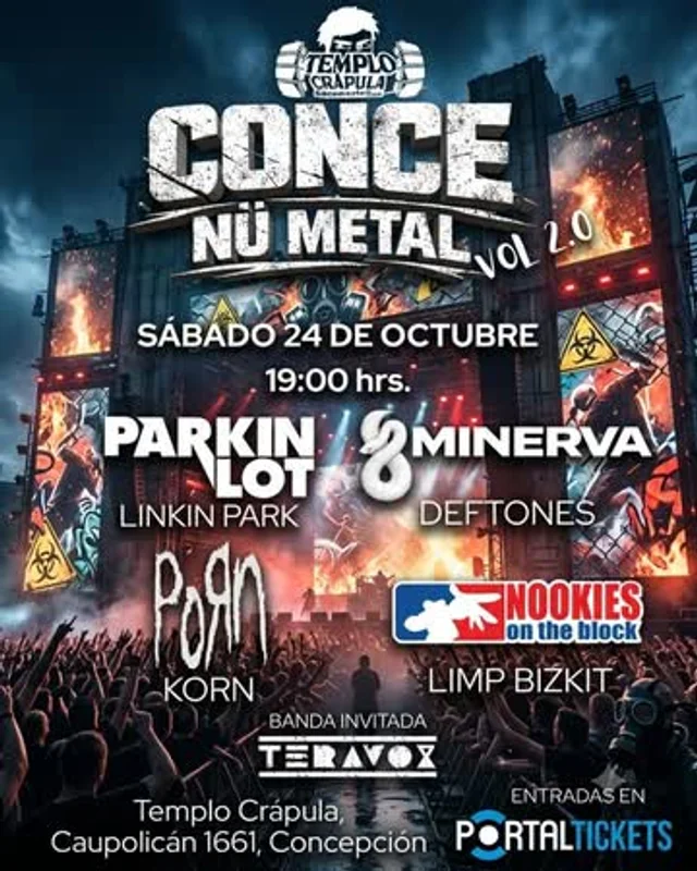 Conce Nü Metal Vol. 2.0. En Templo Crápula, Concepción
