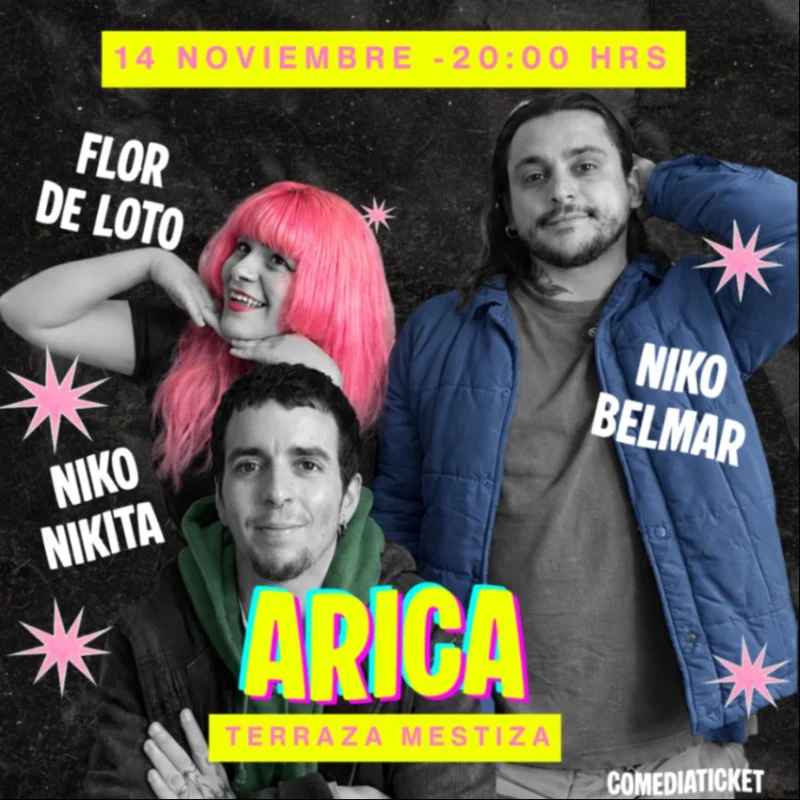 Niko Nikita, Flor de loto y Niko Belmar en Arica