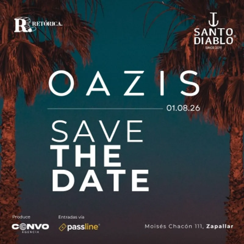 OAZIS 🌴 Sábado 1 de Agosto-Cierre vacaciones