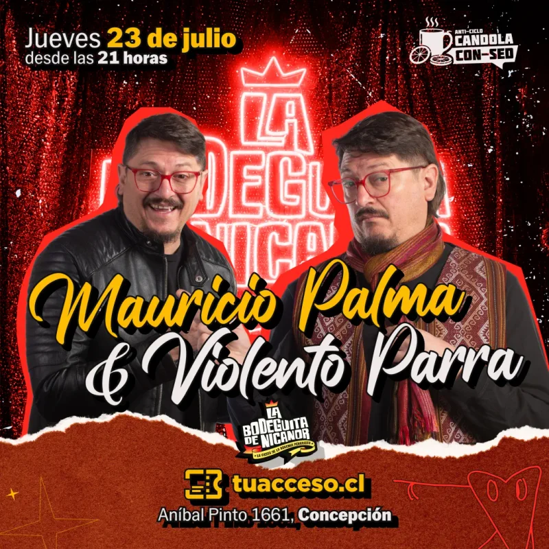 Mauricio Palma y Violento Parra en La Bodeguita