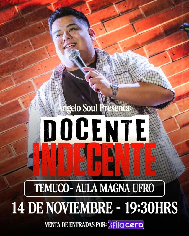 Docente Indecente - Angelo Soul en Aula Magna Ufro