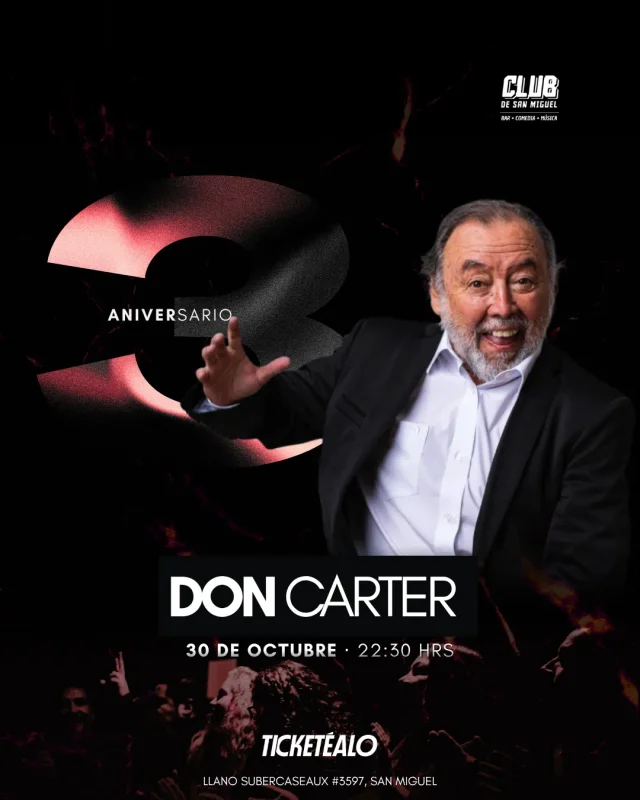 Don Carter En El Club De San Miguel 30 De Octubre 22:30 Hrs