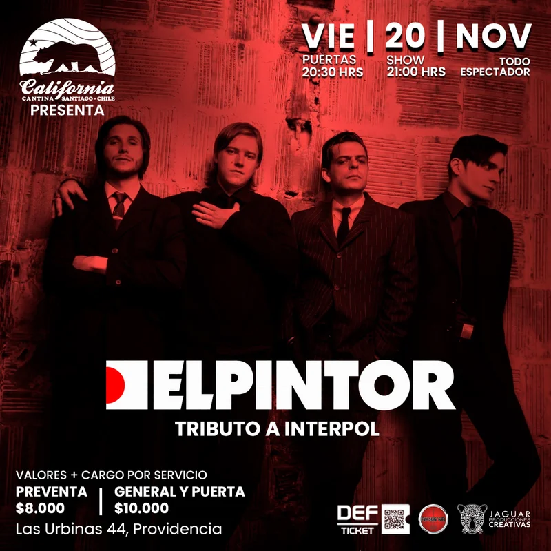 Elpintor Tributo A Interpol – Bar California Cantina