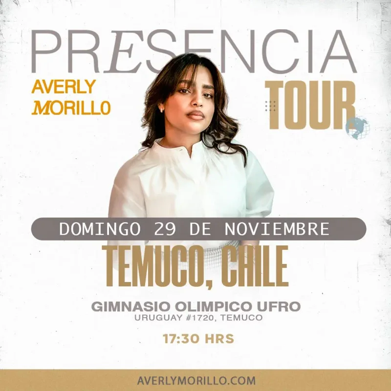 Averly Morillo Tour 2026 en Temuco